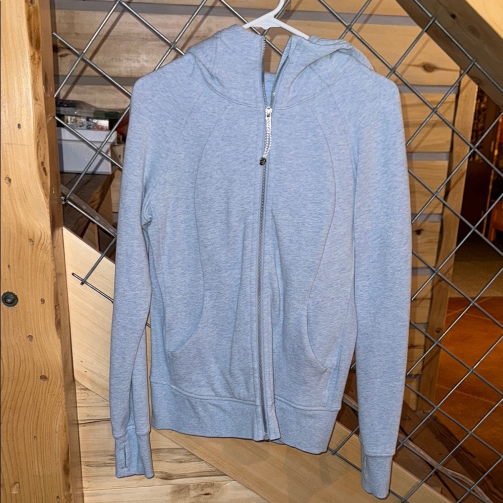 Blue Linen Lululemon Scuba Full Zip Hoodie
